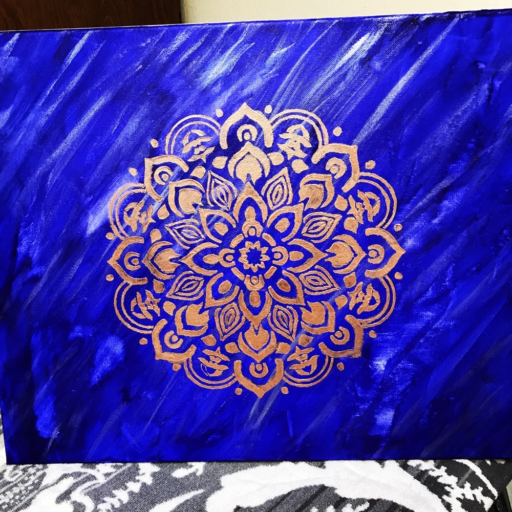 Hand painted Mandala