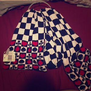 Alice queen of hearts scarf