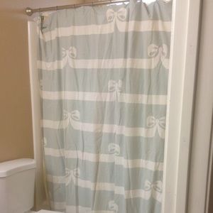 Urban outfitters bow shower curtain