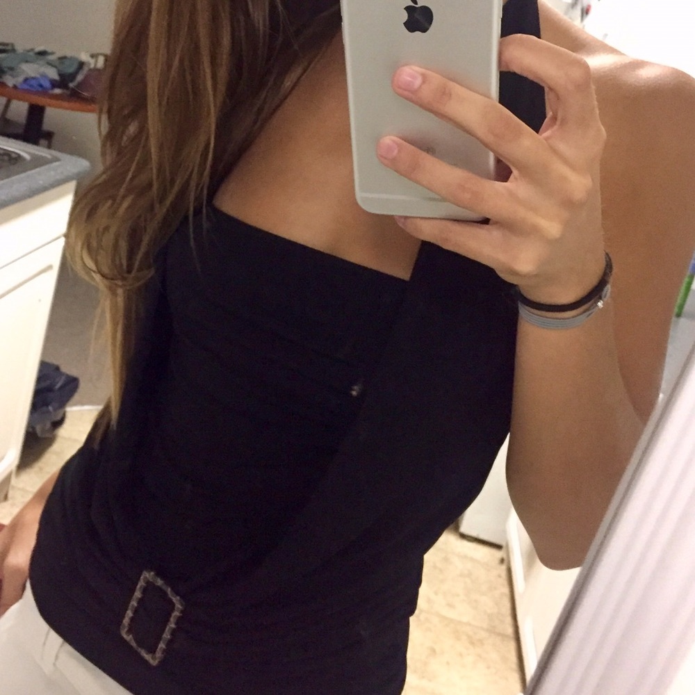 black halter top