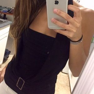 black halter top