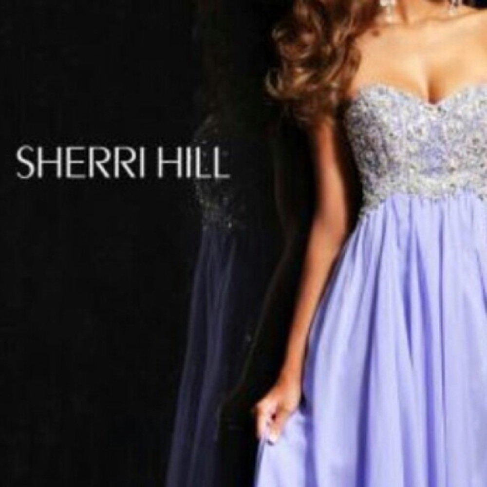 Sherri Hill short purple dress size 3/4