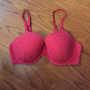 Red VS Lace Bra