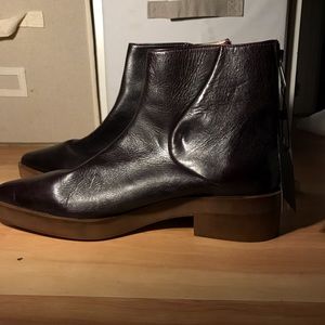 Zara deep brown ankle boots