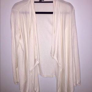 Ann Taylor cream colored draped sweater