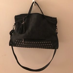 Large Black Studded Handbag🖤NWOT