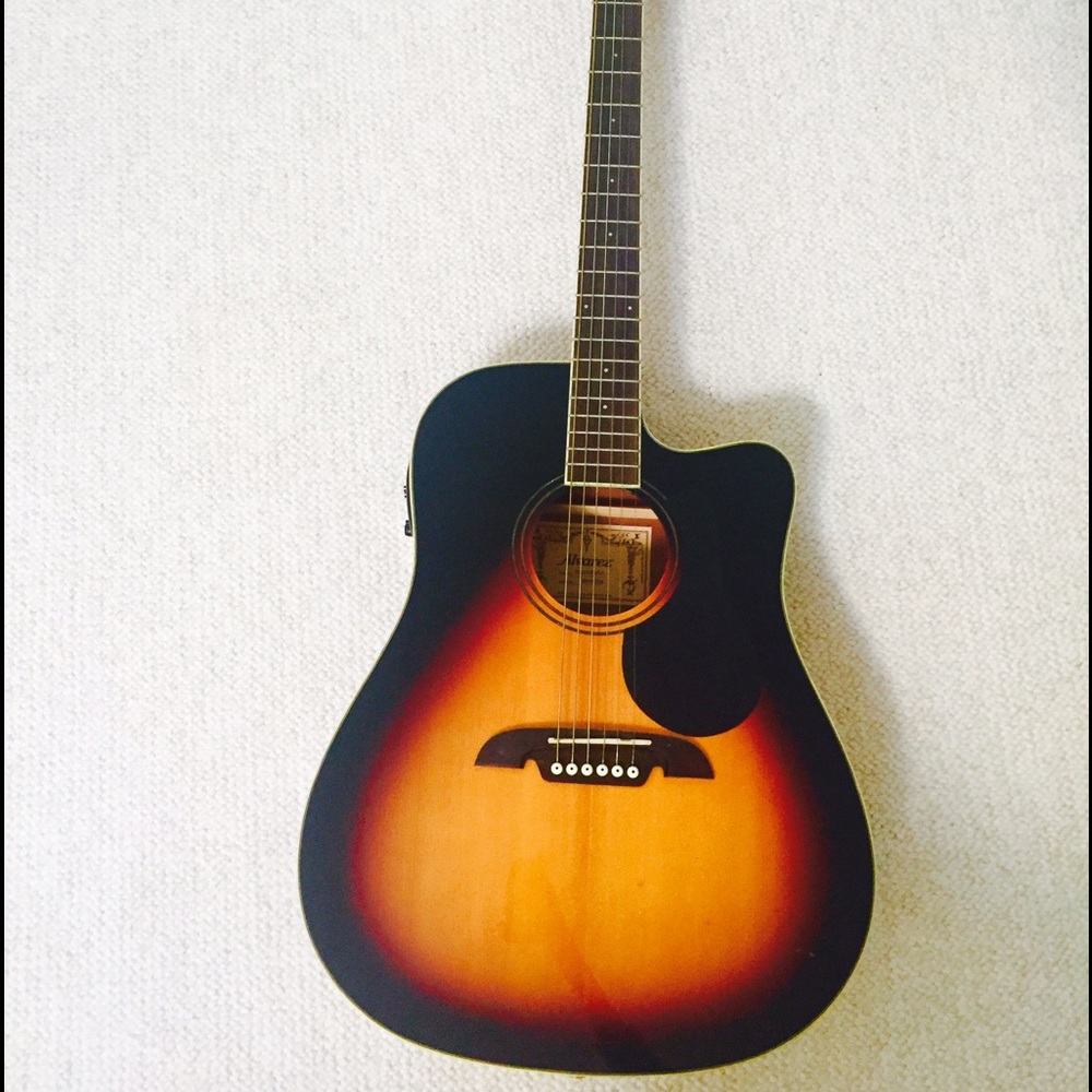 Alvarez Acoustic Electric Guitar w/Sunburst Finish