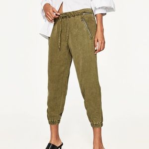 Zara "the zipper jogging" pants