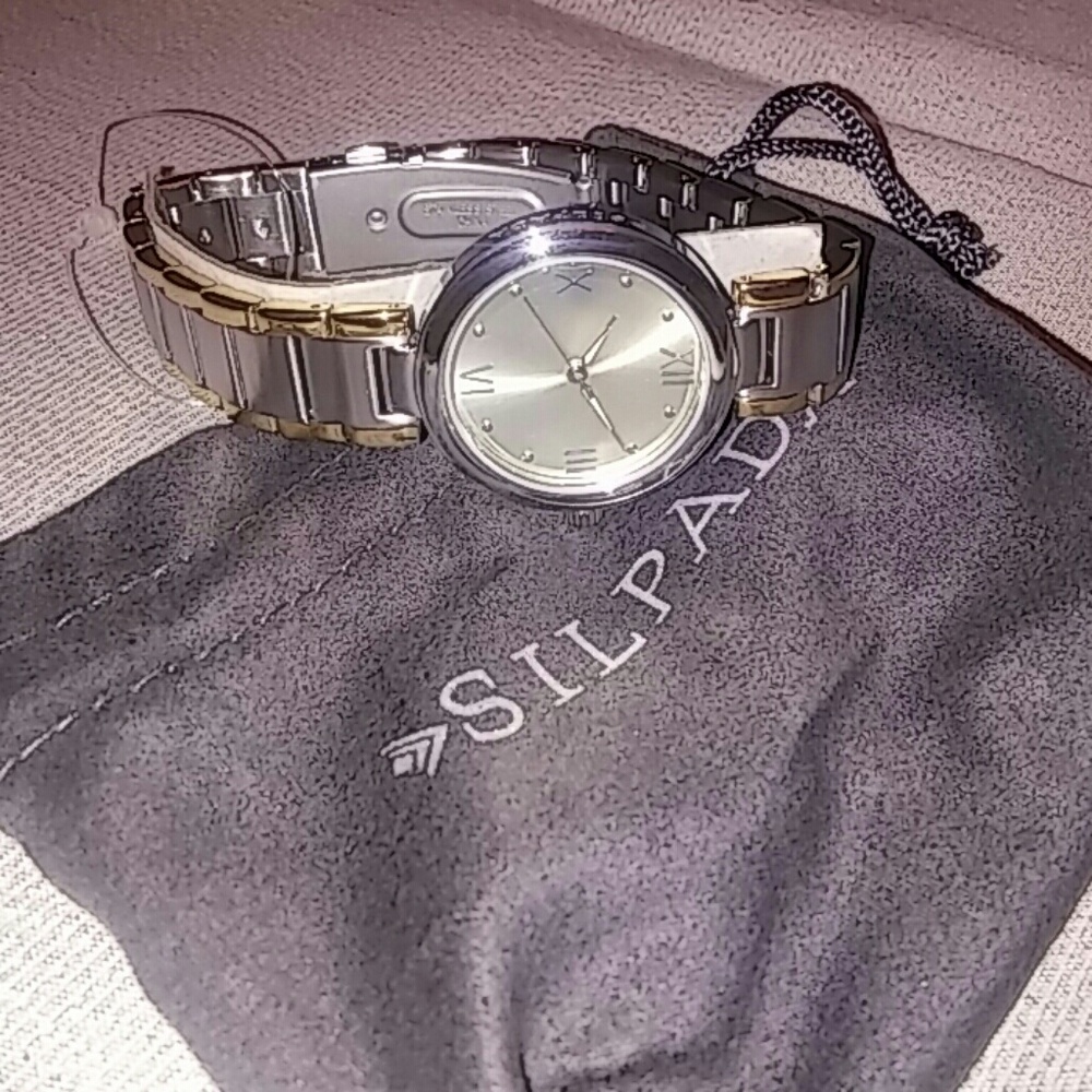 SILPADA SILVER AND GOLDTONE WATCH