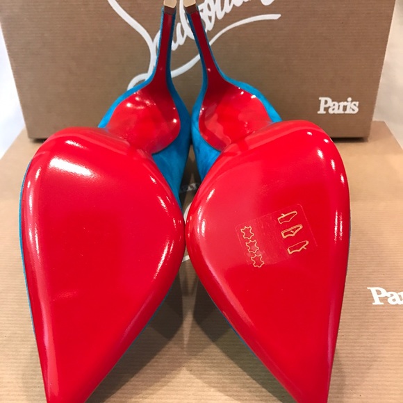 Christian Louboutin Pigalle Follies Egyptian Blue - Picture 4 of 4