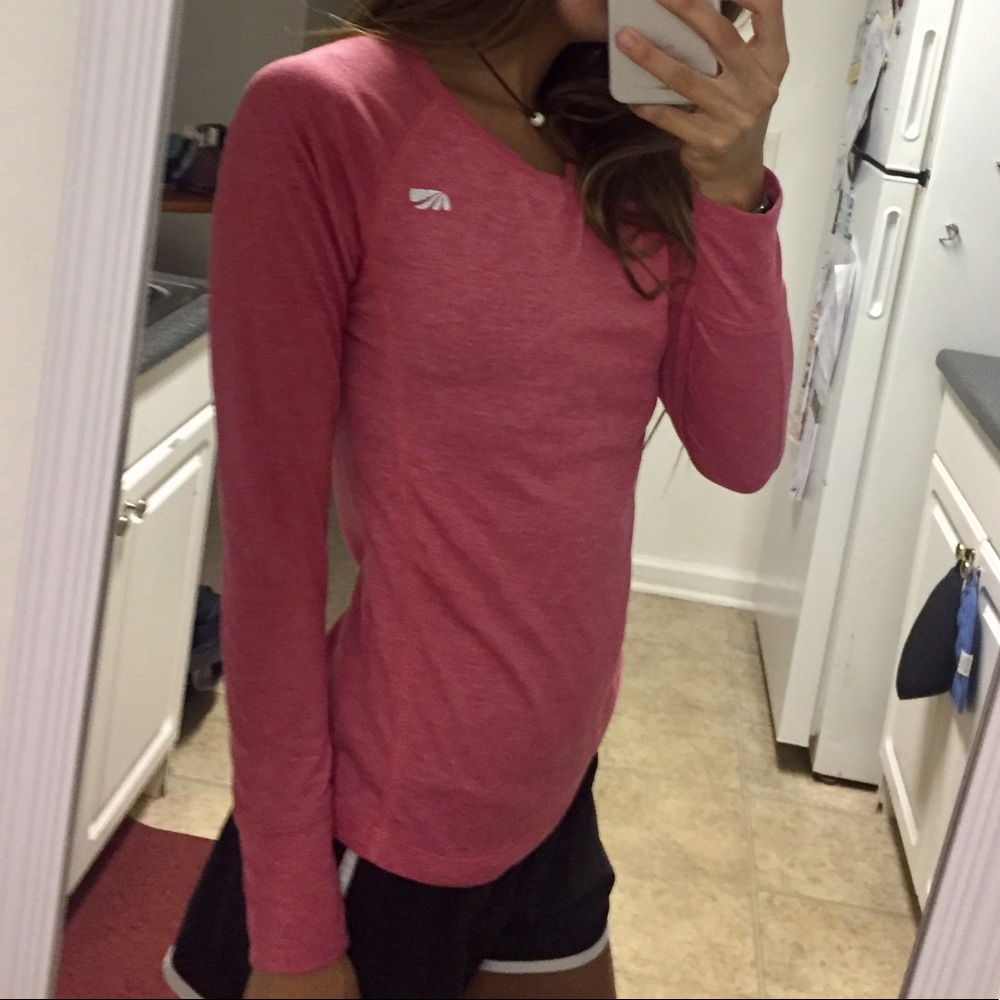 Pink athletic shirt