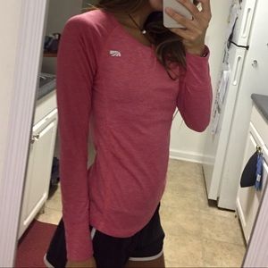 Pink athletic shirt