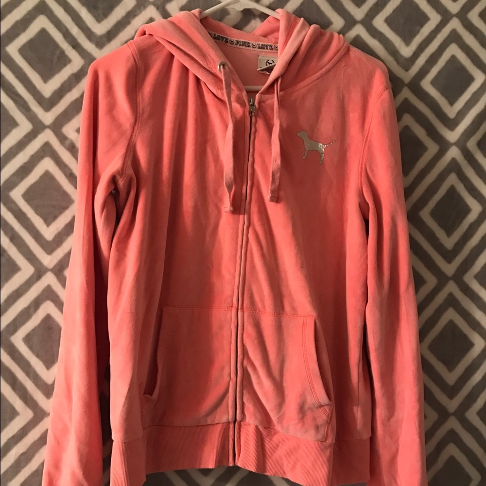 PINK women's zip-up