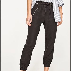 Zara "the zipper jogging" pants
