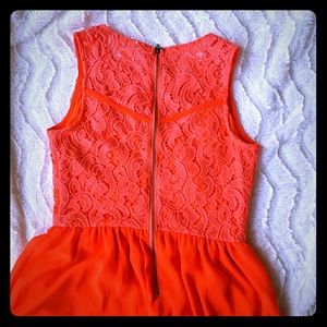 Beautiful, bright coral dress