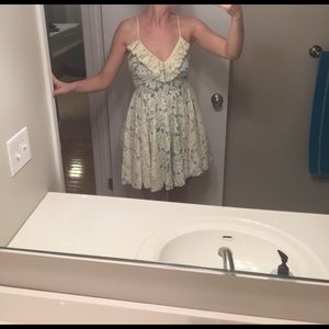 Flirty green and cream dress!!!!