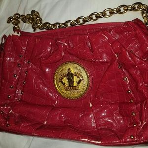 Red Faux Croc Pattern Baby Phat Bag