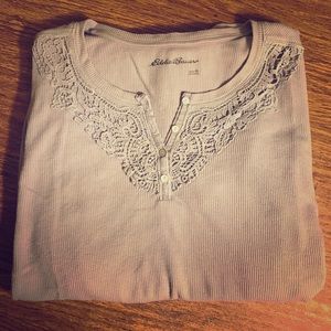 Eddie Bauer waffle-knit shirt