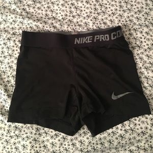 Nike pro compression shorts!