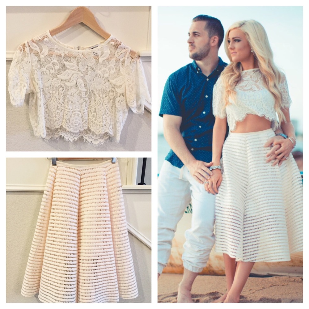 Cream Skirt