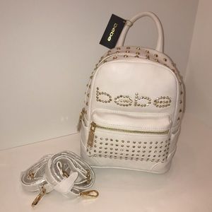 BEBE white backpack