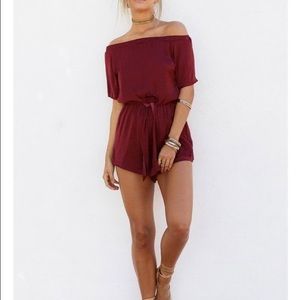 Red romper