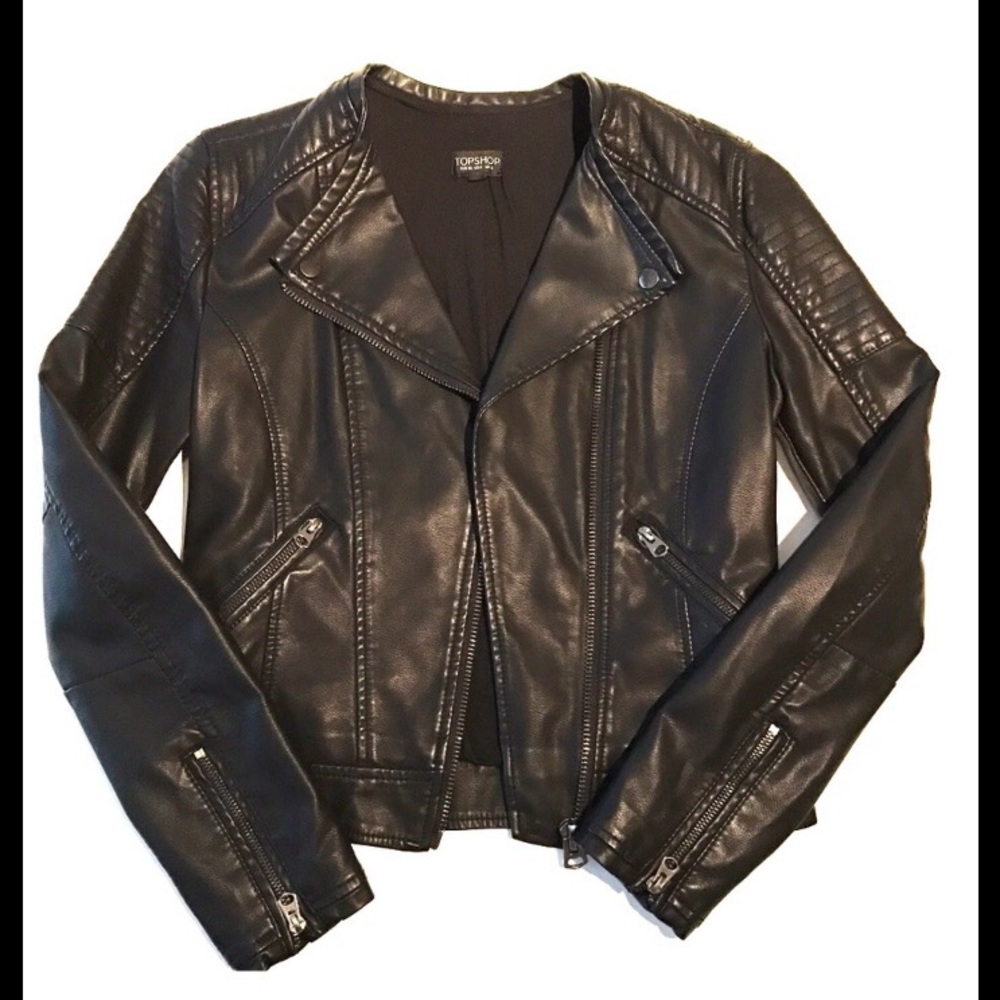 *NWOT* Topshop Faux Leather Jacket