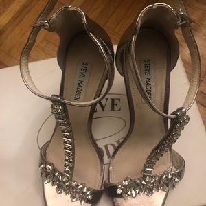 Steve Madden 'Shawna-R' Crystal T-Strap Sandal