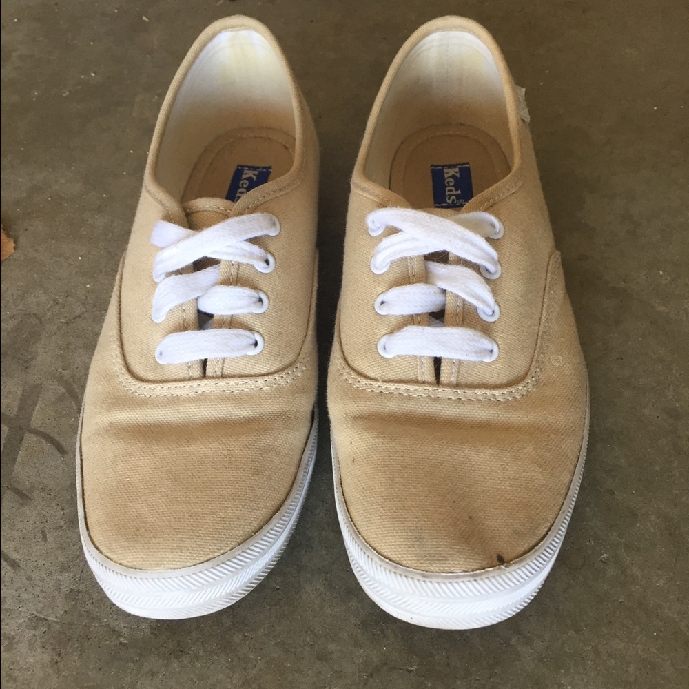 Keds (tan) (size 6.5)