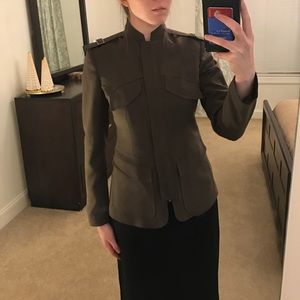 Tailored Olive Green Dress Jacket
