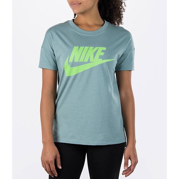 Nike Seafoam Green Slouchy Tee - Picture 2 of 4