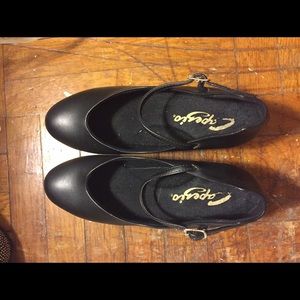 Black dance shoes