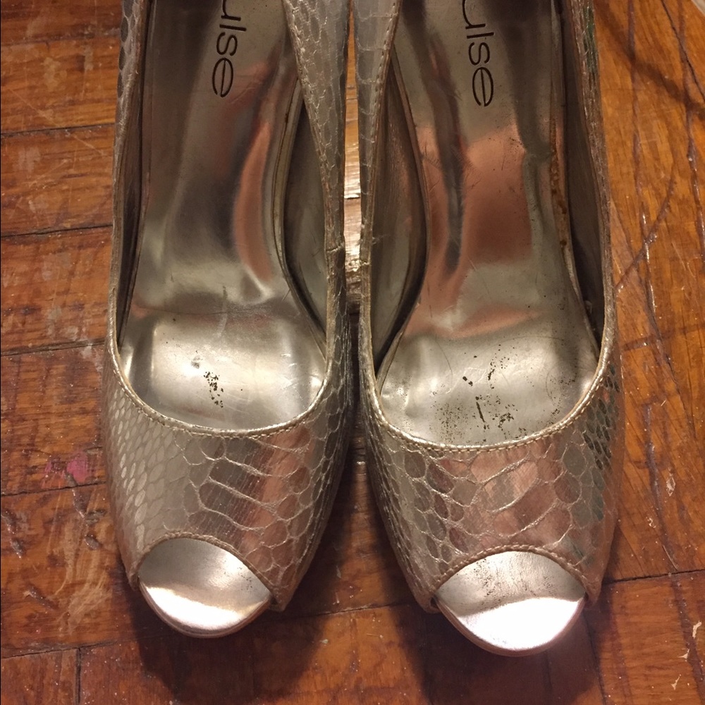 Silver heels