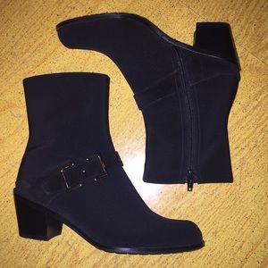 Stuart Weitzman Black Heeled Booties