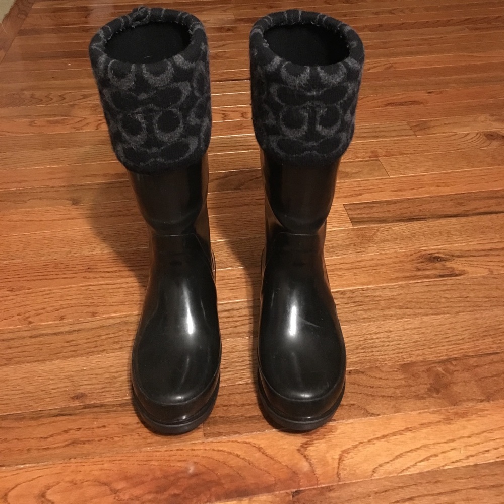 Coach rain boots