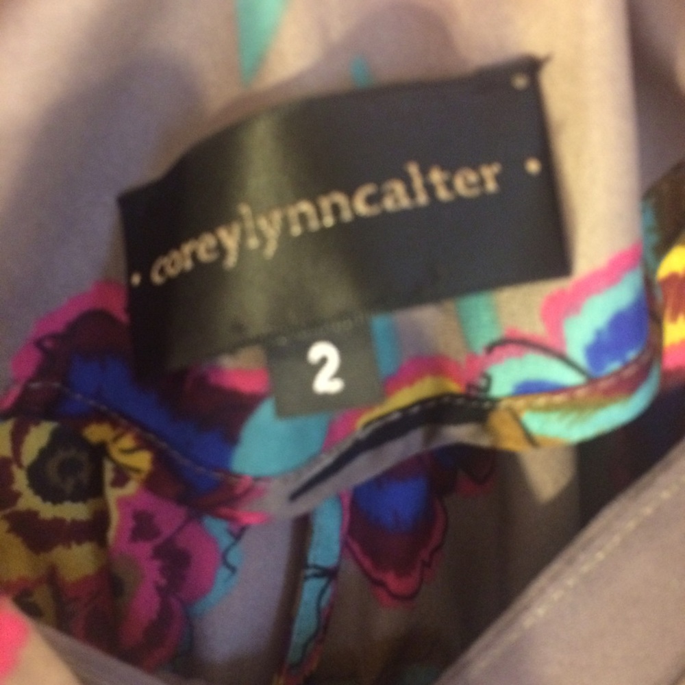 Dark grey floral summer dress - Picture 4 of 5