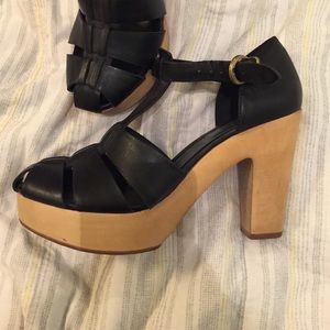 Madewell wooden platforms