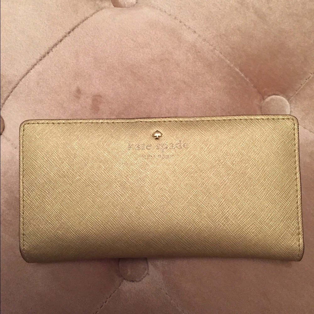 Kate Spade Gold Stacy Wallet