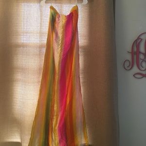 Alexis Colorful Silk Gown