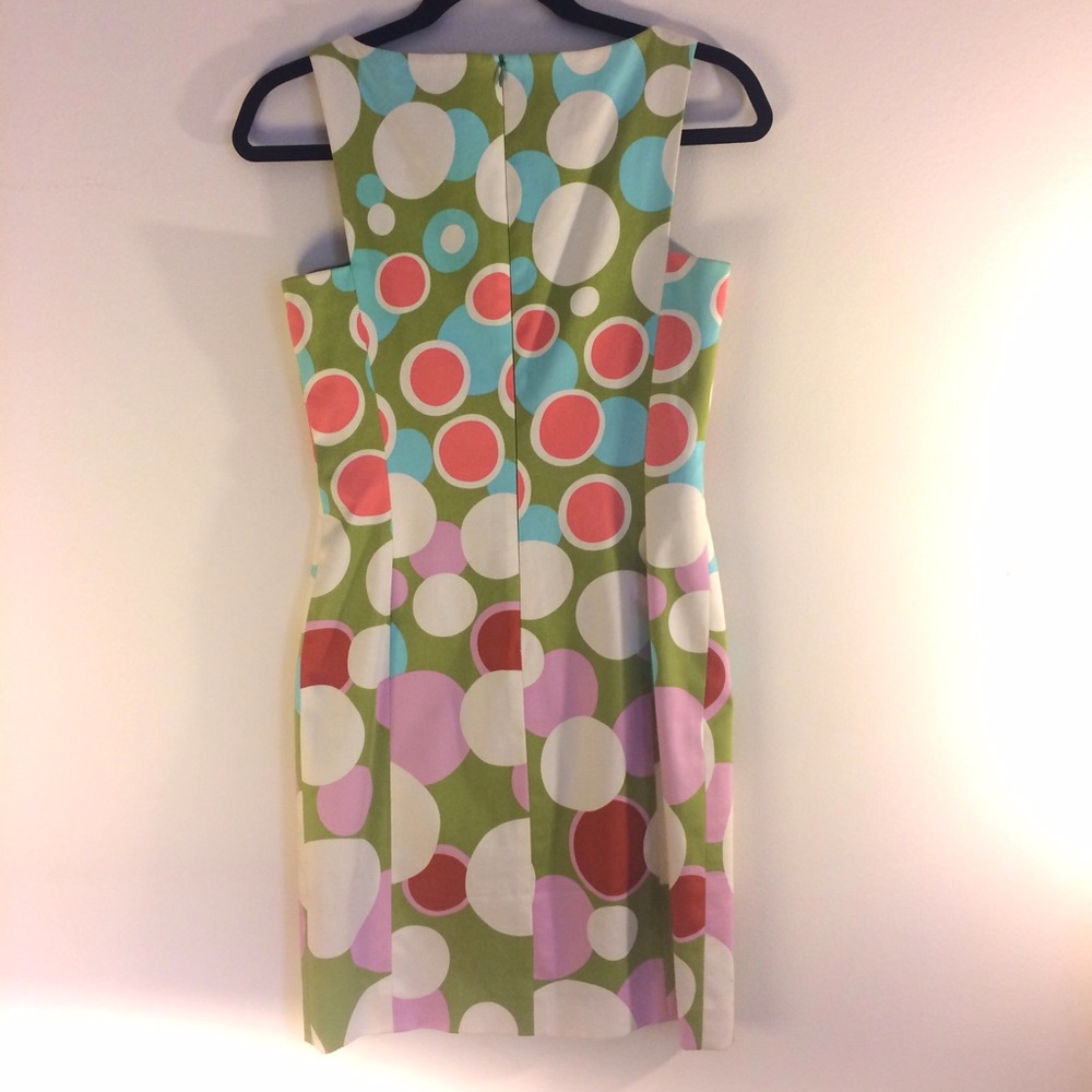 Funky sleeveless green dot dress - Picture 2 of 5