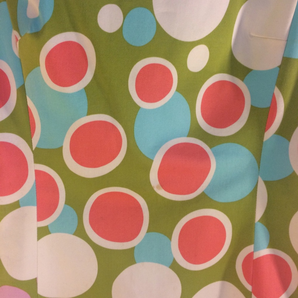 Funky sleeveless green dot dress - Picture 3 of 5
