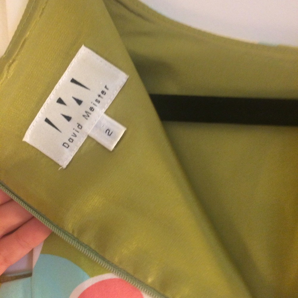 Funky sleeveless green dot dress - Picture 4 of 5