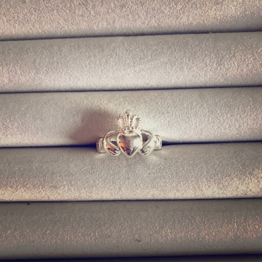 Silver Claddagh ring