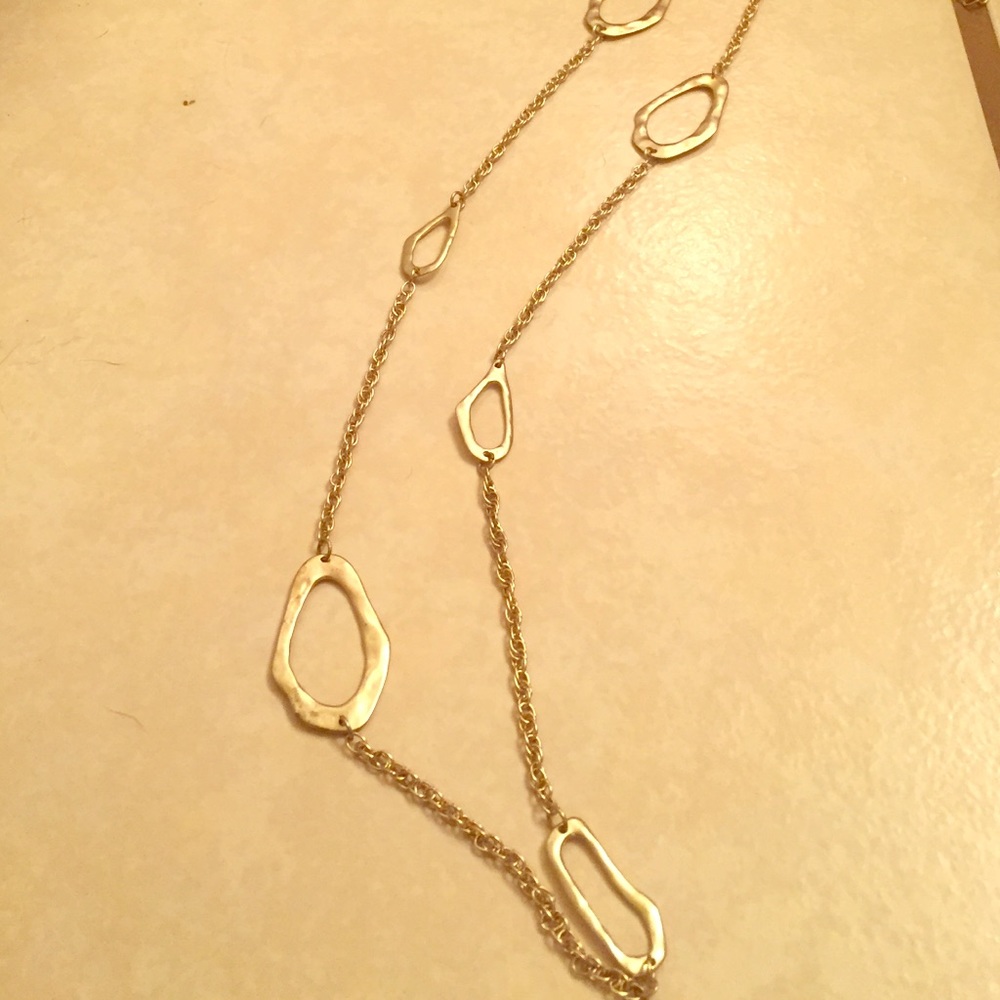 Gold statement necklace