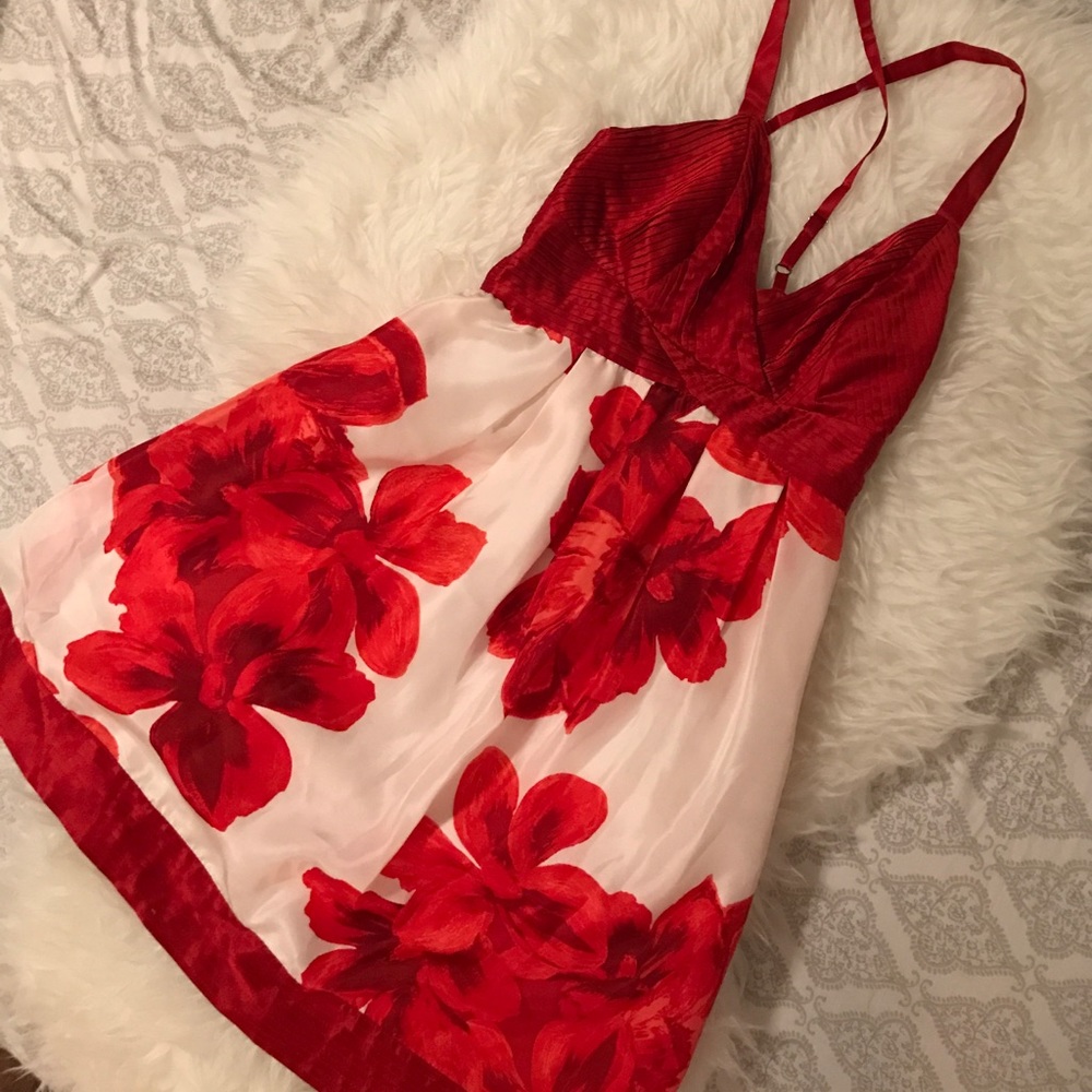 Guess - red floral dress