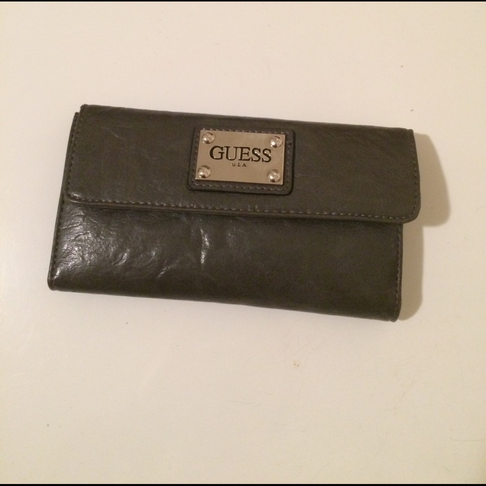 Guess gray wallet.