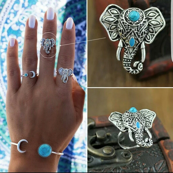 🌹Beautiful Adjustable Vintage Elephant Ring! - Picture 2 of 8