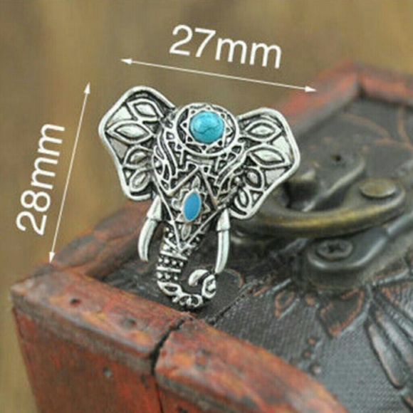 🌹Beautiful Adjustable Vintage Elephant Ring! - Picture 8 of 8
