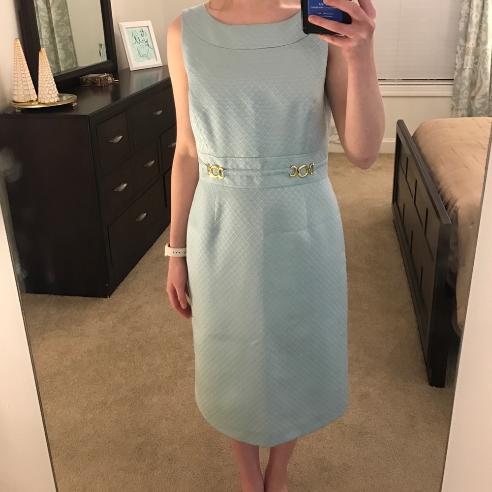 Classy Light Blue Dress