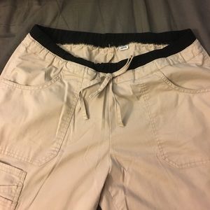 Medium petite Cherokee workwear khaki scrub pants